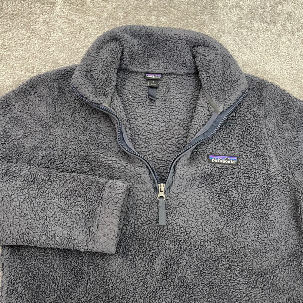 Patagonia 1/4 Zip Pullover Womens Small Los Gatos Fleece Gray